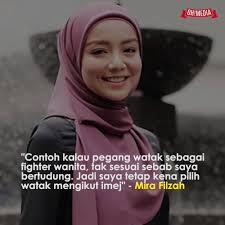 Dalam pada itu, mira turut memberi pesanan buat mereka yang ingin bertudung agar ikhlaskan hati untuk berhijab, kuatkan iman dan perbanyakkan. Oh Media Mira Filzah Teringin Nak Watak Aksi Tapi Bertudung Pula Facebook