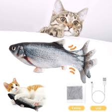 Btkviseqat Katzenspielzeug Elektrische Fische Katzenspielzeug Mit Katzenminze Simulation Elektrisch Spielzeug Fisch Mi In 2020 Katzen Spielzeug Katzenspielzeug Katzen