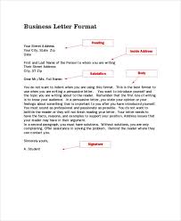 Traditional Business Letter Format News