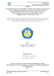 Media adalah semua bentuk perantara yang dipakai oleh penyebar ide riduan saberan,2012, penggunaan media audio visual dalam meningkatkan motivasi dan hasil belajar siswa, jurnal ilmiah kependidikan, vol 7, no. Jurnal Pendidikan Agama Jurnal Pendidikan Tentang Media Audio Visual