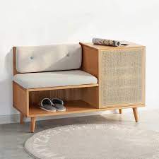 Tatum keeps your busy entryway organized with extra storage for coats, boots, scarves and taking advantage of every available surface, our exclusive tatum entryway shoe storage cabinet offers. Upholstered Shoe Storage Cabinet With Door Entryway Shoe Cabinet Rattan Shoe Storage Bench