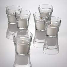 Fill the holders with sprinkles for fun, colorful lighting. Eastland Flowerpot Votive Candle Holder Set Of 12 Quick Candles