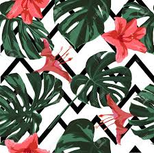 Find & download free graphic resources for hawaii flower. Tropical Print Jungle Seamless Pattern Vector Tropic Summer Royalty Free Cliparts Vectors And Stock Illustration Image 109360005