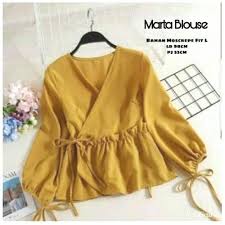 Beli blouse wanita online berkualitas dengan harga murah terbaru 2021 di tokopedia! Blouse Wanita Mertein 4 Warna Ms Tokodistributor