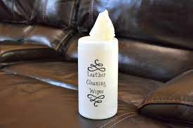 Diy Leather Cleaner And Conditioning Wipes Recipe Leather Cleaner Diy Leather Diy Cleaning Leather Couch