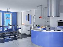 Desain dapur di atas cocok sekali untuk kamu yang menyukai keramaian. Contoh Gambar Desain Interior Rumah Warna Biru Terbaru 6 Design Rumah