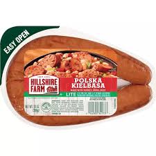 Making sausage with ground chicken presents a challenge because the chicken meat dries out very quickly when cooked and chicken isn't well. Hillshire Farm Lite Polska Kielbasa Smoked Sausage 13 Oz Kielbasa Ken S Korner Red Apple