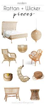 Friday Favorites Modern Rattan And Wicker Trend Cuckoo4design Modern Wicker Furniture Elegant Home Decor Rattan Furniture Living Room