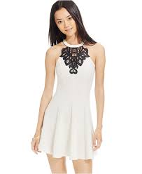 Material Girl Juniors Embroidered Medallion Fit And Flare Dress Only At Macy S Teenage Dresses Browse Teenage Dress Fit And Flare Dress Junior Dresses