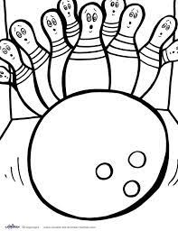 Bowling game set comes with 5 bright colors, 10 plastic pins and 2 bowling. Printable Bowling Coloring Page 4 Coloring Pages Printable Coloring Pages Free Printable Coloring Pages