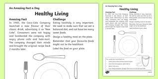 Another way to manage stress is to reframe our perception of it. Healthy Eating Worksheet Primary Resources