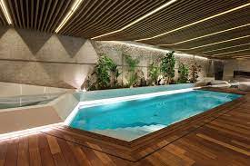 If your terrain is sloped, use elevation lines or a flat region to create a level area to place your pool in. Gallery Of Home Spa Architekti Sk 12 Indoor Pool Design Indoor Swimming Pool Design Home Spa