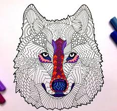 To get a good result, firstly immediately select a coat color. Wolf Head Pdf Animal Coloring Page Etsy