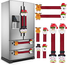 Pick up a new refrigerator door panel and make your appliances look just like new! Amazon Com Katumo Refrigerator Door Handle Covers Set Of 8 Christmas Decorations Handle Cover Santa Snowman Kitchen Appliance Anti Skid Kitchen Fridge Microwave Oven Dishwasher Door Handle Covers Protector Home Improvement