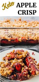 This Easy Healthier Keto Apple Crisp Is A Low Carb And Gluten Free No Flour Recipe Without Oats The Si In 2020 Apple Crisp Breakfast Recipes Sweet Low Carb Recipes