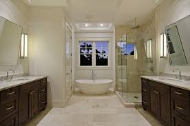 As soon as just a primary tub set in entrance of the living room fire and crammed with buckets of water, the showering experience is now a luxurious in almost each western home. Travertine Tile Bathroom Design Ideas