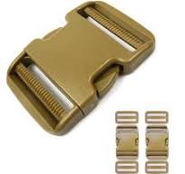 2 Inch Belt Buckle Clip, 2 Pack Quick Side Release Buckles Extra Thick Dual  Adjustable Heavy Duty Plastic Buckle Replacement for 2''(50mm) Nylon ...