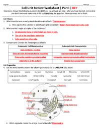 Cell (biology) facts & worksheets. Cell Unit Review Worksheet Fill Online Printable Fillable Blank Pdffiller
