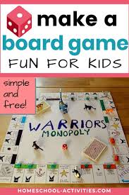 Use game boxes for storage around the classroom. Make Your Own Board Game For Kids