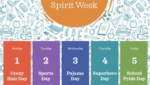 Maybe you would like to learn more about one of these? School Spirit Week Calendar