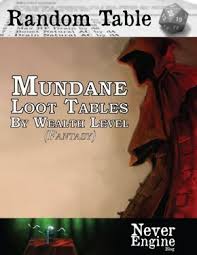 Mundane Loot Tables Rpg Dragon Table D D Dungeons