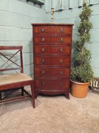 A tall, narrow profile makes this classic dresser essential for smaller spaces. Edwardian Mahogany Tall Narrow Chest Of Drawers Antiques Atlas