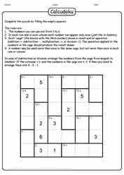 The rules are the same as sudoku, but you get clues. Calcudoku Puzzles Learn With Puzzles