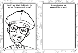 Blippi Coloring Page Coloring Books Coloring Pages Coloring Pages For Kids