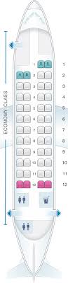 Seat Map Csa Czech Airlines Atr 42 320 Calm Air Airlines Fiji Airways