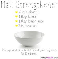 Diy Nail Strengthener For Strong Healthy Shiny Nails Beautymunsta Free Natural Beauty Hacks And More Nail Strengthener Shiny Nails Soft Nails