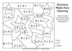 Christmas Maths Facts Colouring Page Christmas Math Math Facts Math Pages