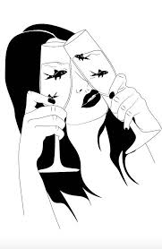 Black And White Cartoon Illustration Broken Heart Cartoon 22 Illustrations Of Girls Who Are Too Broken To Love Anymore By Ellehell Pop Art Comic Illustration Comic Art