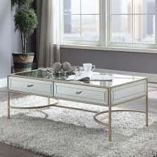 Wisteria offers traditional furniture and home decor featuring unique designs and one of a kind items. Acme Furniture Wisteria Glam Coffee Table With Mirrored Top Rooms For Less Cocktail Coffee Tables