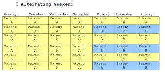 If an agreement is reached, the judge will typically ratify the terms of the agreement. Sample Florida Child Custody Schedules Family Diplomacy A Collaborative Law Firm