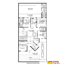 The floor plan also includes more detailed room dimensions. House Plan For 48 Feet By 100 Feet Plot Plot Size 533 Square Yards Gharexpert Com