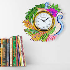 We did not find results for: Capio Art Wooden Handmade Peacock Design Wall Clock For Home Wall Decor Handicraft Vintage Wall Clock For Study Room Office Home Decor 13 X 13 Inch Multicolor Buy Online In Cayman