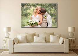 Wedding Vow Canvas Wedding Song Canvas Wedding Vows Framed Etsy Wedding Vows Canvas Wedding Vow Art Personalized Wedding Art