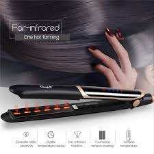 Professional Hair Straightener Curler Hair Flat Iron Negative Ion Inf Professional Hair Straightener Hair Straighteners Flat Irons Hair Straightener And Curler