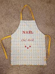 Tablier De Cuisine Personnalise Au Nom De L Enfant Petit Etsy Couture Apron