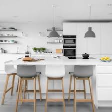 drift oak & light grey bar stool (with