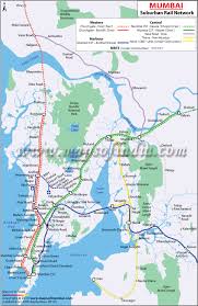 Mumbai Railway Map Railway Network Of Mumbai Maps Of India