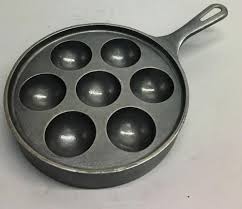 Griswold Aebleskiver Cast Iron Skillet 962 No 32 Vintage Danish Pancake Pan Pancake Pan Danish Pancakes Aebleskiver