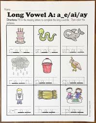 These kindergarten activities are the best at letting kids interact, play, move, and work with important learning. How To Use Long Vowel Worksheets In Your Class 4 Kinder Teachers