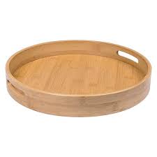 Our bamboo tray is the ideal gift. Round Bamboo Tray Dunelm