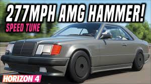 Fh4 Mercedes Amg Hammer Coupe Top Speed Tune 277mph 446kph Youtube