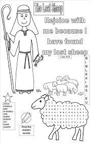 The ears of the sheep are raised upward, the horns of the sheep are curved, not all sheep have horns either. Dmca Bible Lost Sheep Coloring Page 1650 X 1275 596 Kb Png Coloring Home