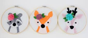 Seuss hoop felt stories | hey let's make stuff. 3 Felt Hoop Art Crafts Fun365