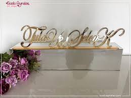 El Yazili Ayna Masaustu Isimlik Aynalar Elsa Dugun