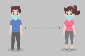 Jaga Jarak Kartun Google Penelusuran Coranavirus Masks Emoji Images Character Model Sheet Hand Illustration