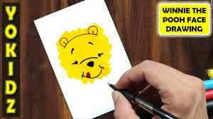 The character of winnie the pooh was based on milne's son's (christopher) teddy bear, but the drawings were inspired by a toy bear named growler, belonging to shepard's own son. How To Draw Winnie The Pooh Face Youtube